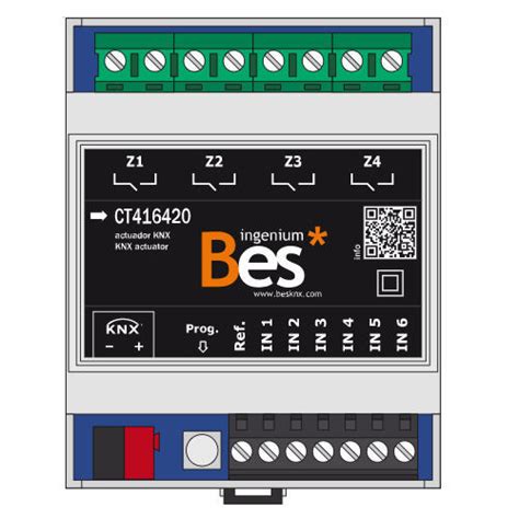 Actionneur De Commutation KNX 6E4S 16A K Ingenium BES KNX Sur