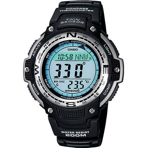 Casio Men S Sport Twin Sensor Digital Compass Watch Sgw V Walmart