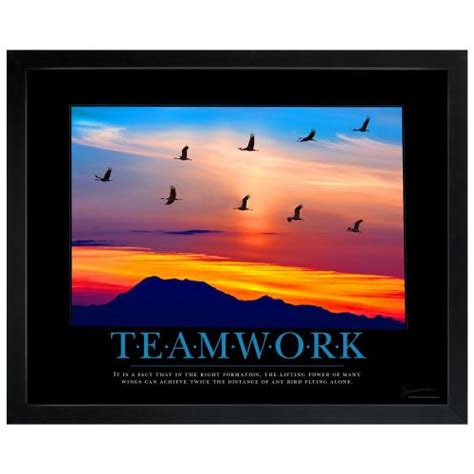 Teamwork Cranes Motional Poster 761611 | Motivational Posters