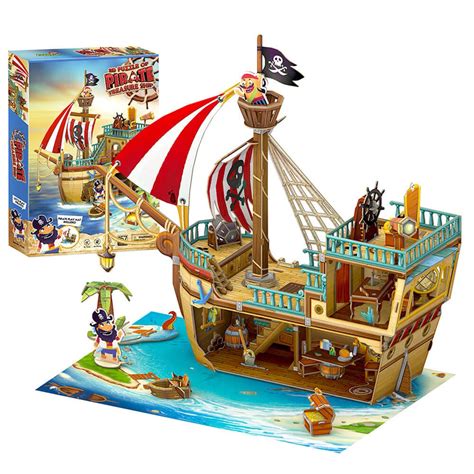 3D Puzzle Pirate Ship Etsy