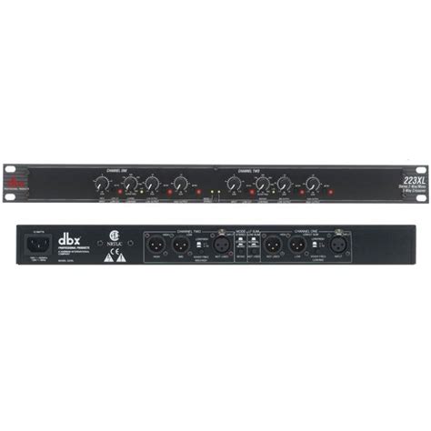 Dbx 223XL Stereo 2 Way Mono 3 Way Crossover With Balanced XLR