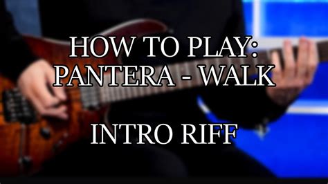 How To Play Pantera Walk Guitar Rhythm Wguitar Tabs Youtube