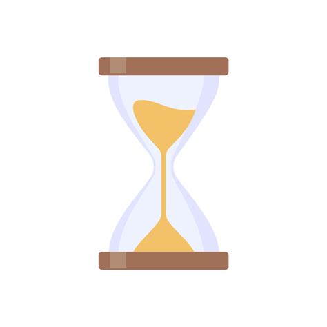 The Hourglass Is Running Out Of Time End Of Deadline 12714373 Vector