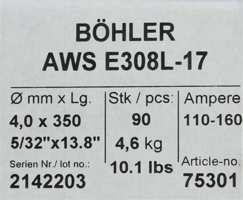 Bohler Mma Elektroda Spawalnicza Chromowo Niklowa L X Kg