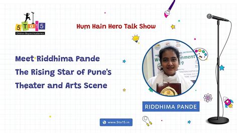 The Year Old Theater And Arts Sensation From Pune Talk Show To