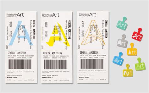 Tickets and admission buttons. | Museum branding, Ticket design ...