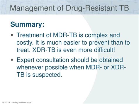 Ppt Management Of Drug Resistant Tuberculosis Powerpoint Presentation