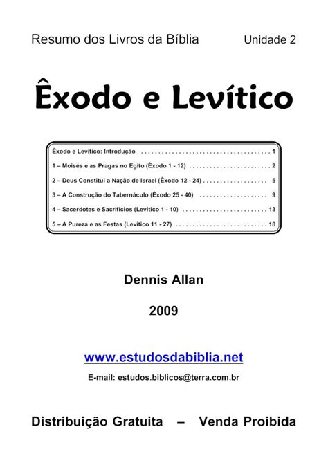 Pdf Xodo E Lev Tico Pdf Fileresumo Dos Livros Da B Blia Unidade