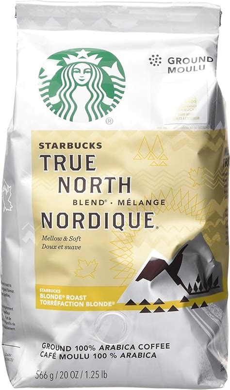 Starbucks True North Blend Blonde Ground Coffee Bag 20 Oz 566g