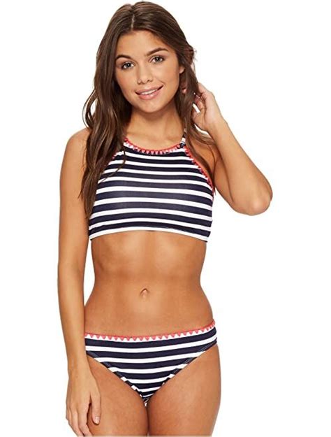 Buy Tommy Bahama Breton Stripe High Neck Bikini Top Online Topofstyle