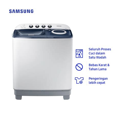 Jual Samsung Mesin Cuci Twin Tube Kg Wt H Mb Wahana Superstore