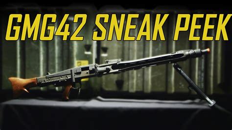 Sneak Peek German Machine Gun Gmg42 By Gandg Armament Airsoft Gi Youtube