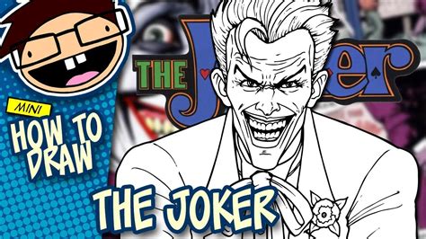 How To Draw The Joker Comic Version Narrated Easy Tutorial