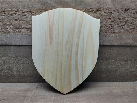 Wooden Shield Plaque Etsy