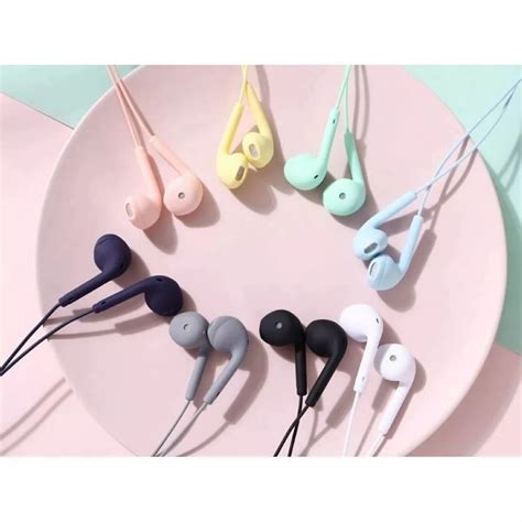 Jual HEADSET MACARON U19 HIFI Stereo Extra Bass Handsfree Mate