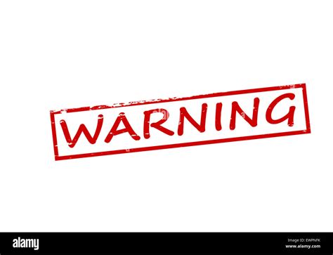 Rubber Stamp With Word Warning Inside Illustration Stock Photo Alamy