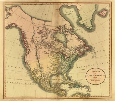 North America 1811 North America Map America Map Historical Maps