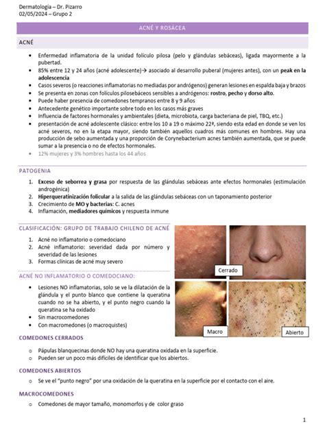 D Acné Rosácea E Hidradenitis Supurativa Pdf Especialidades