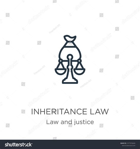 Inheritance Law Icon Thin Linear Inheritance Stock Vector Royalty Free 1577076649 Shutterstock