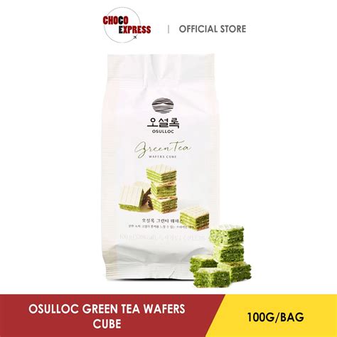 Osulloc Green Tea Wafers Cube 100g Product Of Korea Shopee Singapore