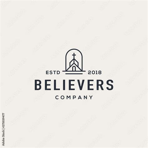 Church logo design concept. Universal church logo. Stock Vector | Adobe ...