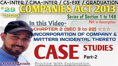 Case Study Q A Part Companies Act Chapter