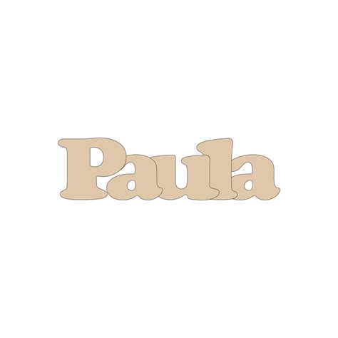 Paula Nombre Personalizado En Madera Practicosa