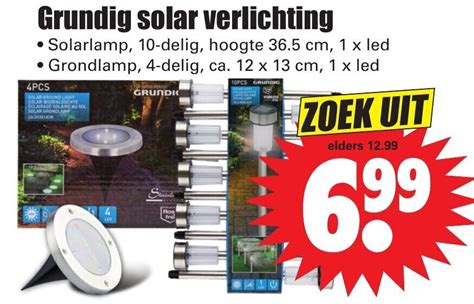 GRUNDIG Solar Verlichting Aanbieding Bij Dirk