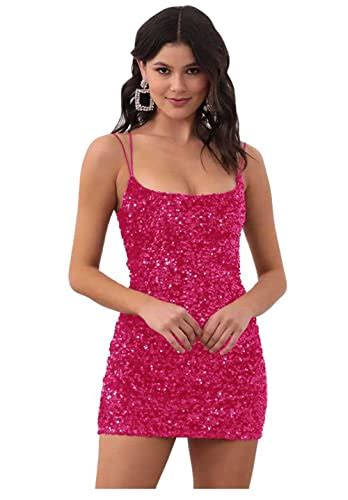 Best Hot Pink Spaghetti Strap Dress