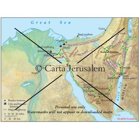 Exodus Bible Map