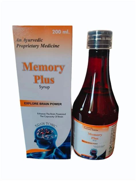 Ml Memory Plus Syrup At Rs Bottle Ayurvedic Brain Tonic In