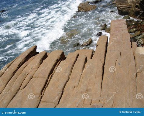 Eroded Rock stock photo. Image of blue, layered, rock - 29333360