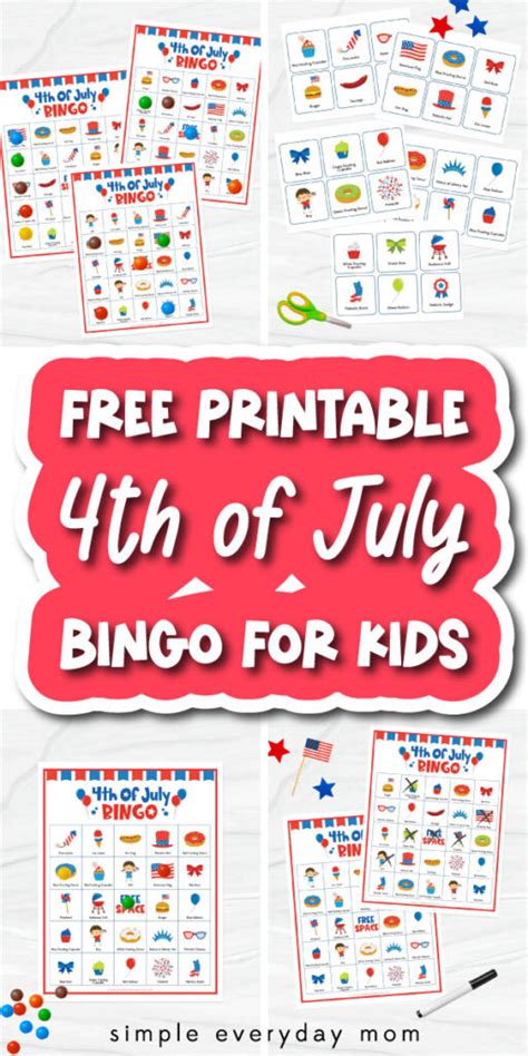 Free Printable 4th Of July Bingo Cards For Kids