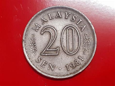 Duit Syiling Lama Malaysia 1981 Parlimen 20sen, Hobbies & Toys ...