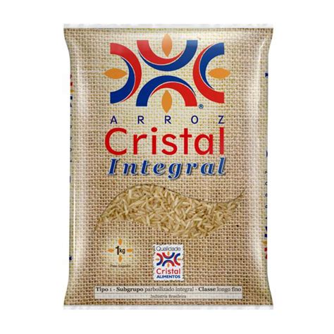 Arroz Integral Cristal 1KG Supermercado Mundial