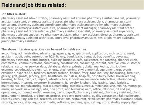 Top 52 pharmacy assistant interview questions and answers pdf