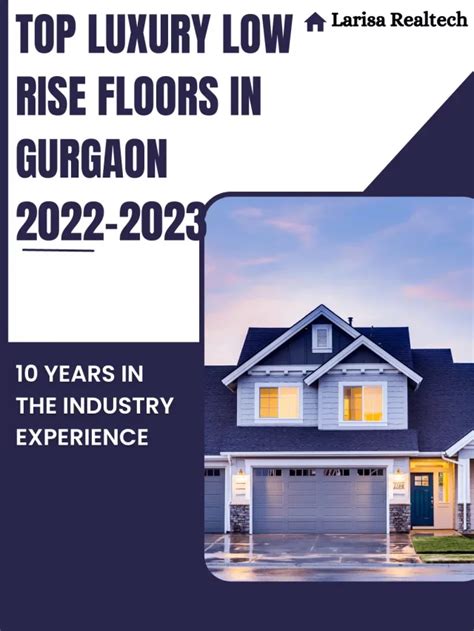 Best Luxury Low Rise Floors In Gurgaon 2022 2023 Larisa Realtech