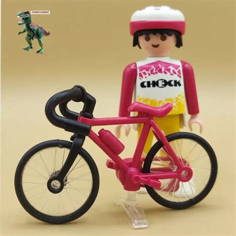 FIGURINE PLAYMOBIL CYCLISTE SPRINT VÉLO Compétition Course Tour Tour