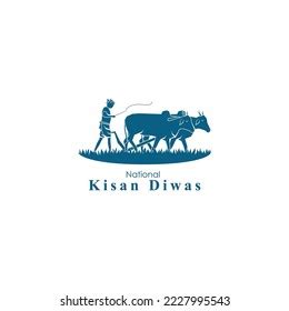 Vector Illustration India Kisan Diwas Means Stock Vector Royalty Free