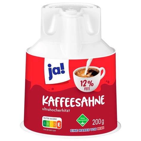 Ja Kaffeesahne 200g Bei Rewe Online Bestellen Rewede