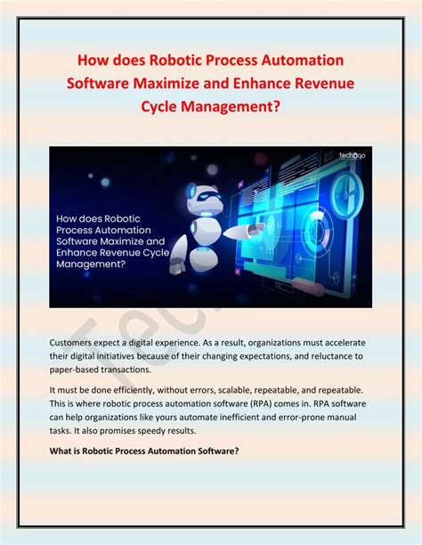 Ppt How Does Robotic Process Automation Software Maximize And Enhance