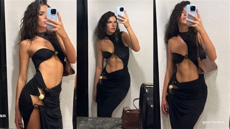 Bruna Marquezine Usa Look Sensual Fendas E Sapatos De Couro De R