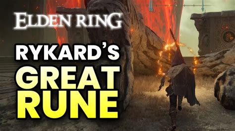 How To Activate Rykard S Great Rune In Elden Ring Youtube