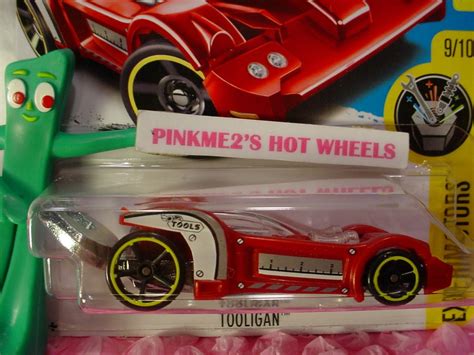 I Hot Wheels TOOLIGAN Red Yellow Rim Oh ExperimotorsCase J K EBay