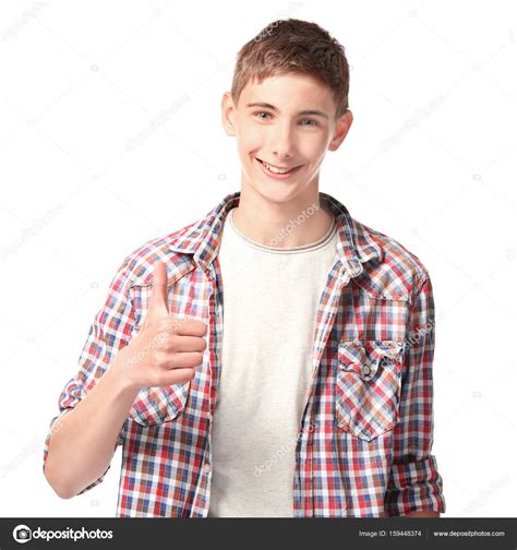 Happy smiling teenager — Stock Photo © belchonock #159448374