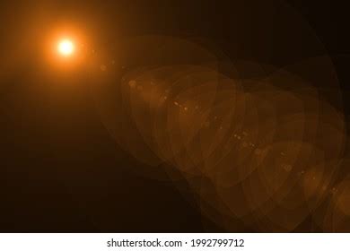 Beautiful Lens Flare Effect On Black Stock Photo Shutterstock