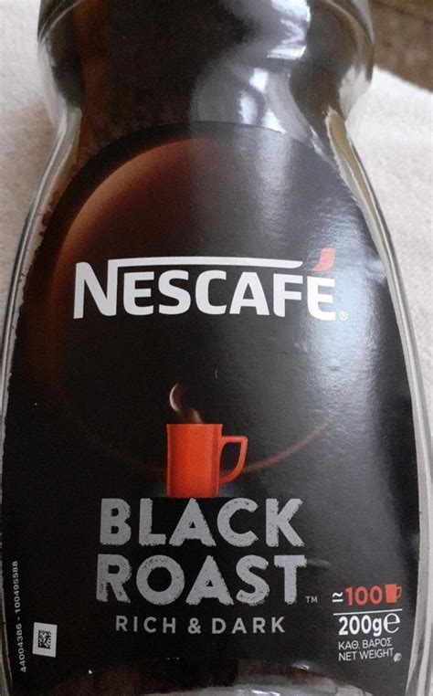 Black Roast rich dark Nescafé kalorie kJ a nutriční hodnoty