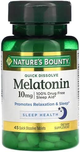 Amazon Nature S Bounty Melatonin Mg Quick Dissolve Tablets