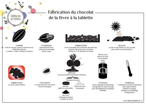 Tapes Fabrication Du Chocolat Infographie Par D Lices D Inities