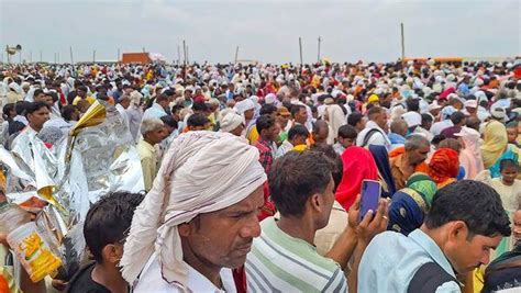 Hathras Stampede Sea Of Devotees Rushing Towards Bhole Baba Moments